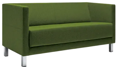 VELA - 3H, křeslo, koženka SL 23 - koženka hráškově zelená